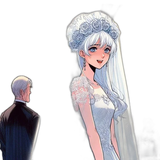 dress, crown, concept art, watercolor transparent PNG cut-out
