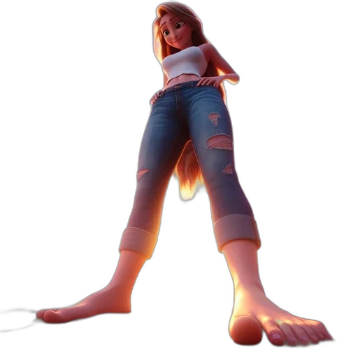 creature, robot, staff, shoes transparent PNG cut-out