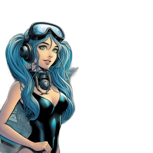 comic book art, concept art, fantasy art, cartoon transparent PNG cut-out