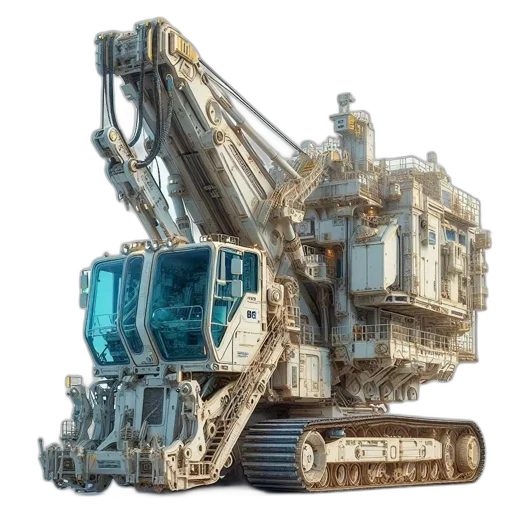 robot, concept art, 3d render, futuristic transparent PNG cut-out