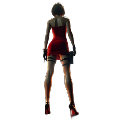 dress, weapon, staff, shoes transparent PNG cut-out