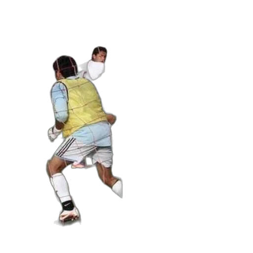 pixel art, 3d render, soccer, player transparent PNG cut-out