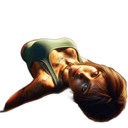 face, staff, creature, photorealistic transparent PNG cut-out