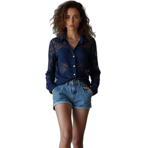jacket, dress, jewelry, blue transparent PNG cut-out
