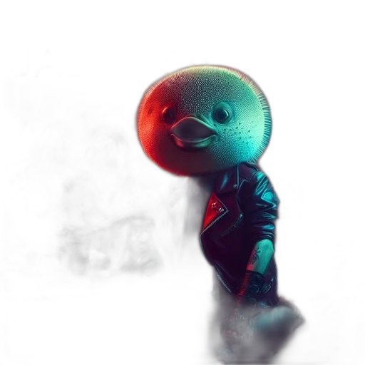 robot, mask, creature, staff transparent PNG cut-out