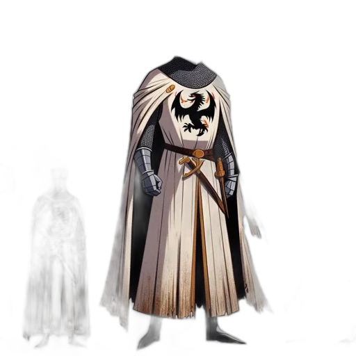 jacket, mask, concept art, fantasy art transparent PNG cut-out