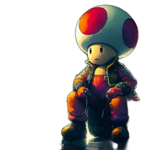 robot, jacket, 3d render, concept art transparent PNG cut-out