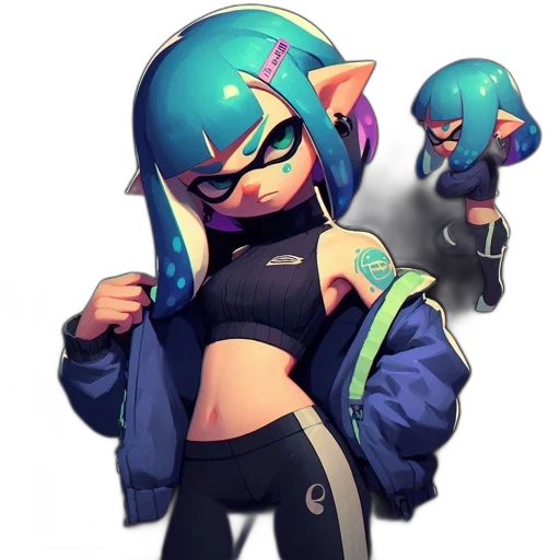 jacket, weapon, dress, staff transparent PNG cut-out