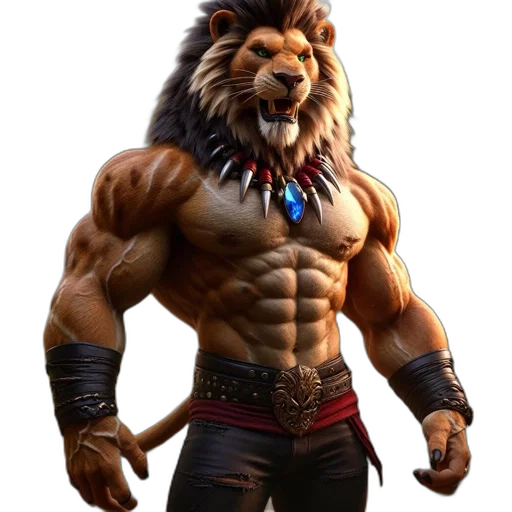 animal, concept art, fantasy art, 3d render transparent PNG cut-out