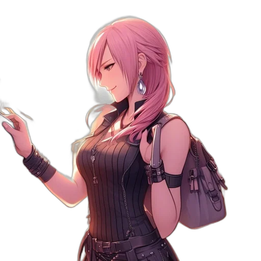 dress, staff, jacket, weapon transparent PNG cut-out