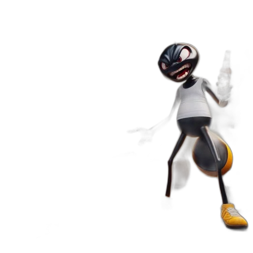 robot, mask, concept art, 3d render transparent PNG cut-out