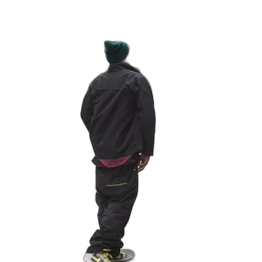 jacket, staff, creature, hat transparent PNG cut-out