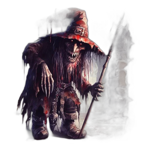 staff, creature, mask, hat transparent PNG cut-out