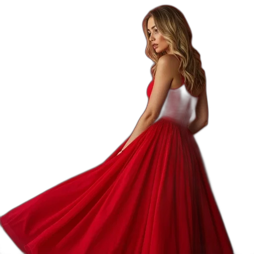 dress, photorealistic, concept art, 3d render transparent PNG cut-out