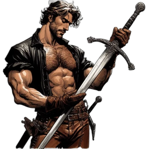 sword, weapon, comic book art, concept art transparent PNG cut-out
