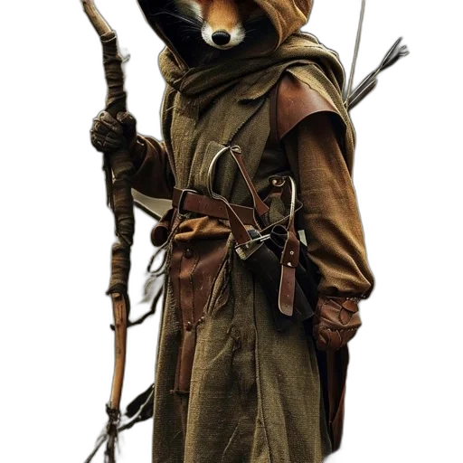 staff, animal, mask, jacket transparent PNG cut-out