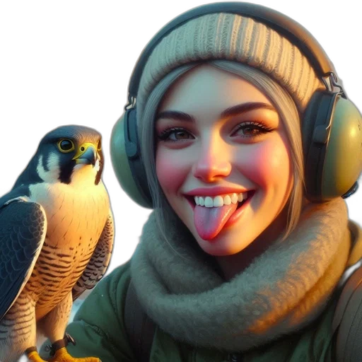face, hat, animal, jacket transparent PNG cut-out
