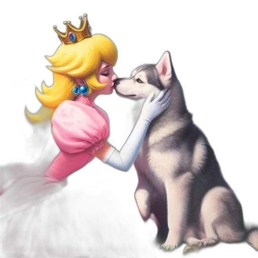crown, animal, concept art, watercolor transparent PNG cut-out