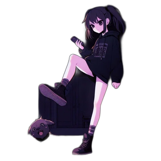 dress, creature, staff, jacket transparent PNG cut-out