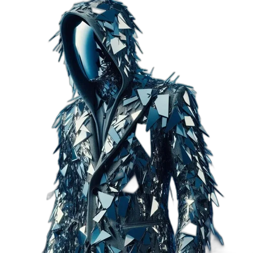 jacket, dress, mask, robot transparent PNG cut-out