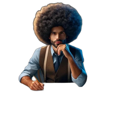 hat, hair, face, jacket transparent PNG cut-out