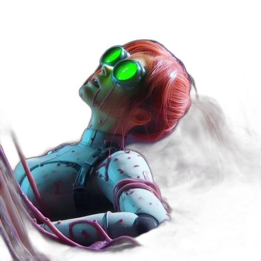robot, mask, creature, face transparent PNG cut-out