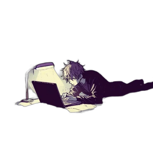 staff, anime, pixel art, cyberpunk transparent PNG cut-out