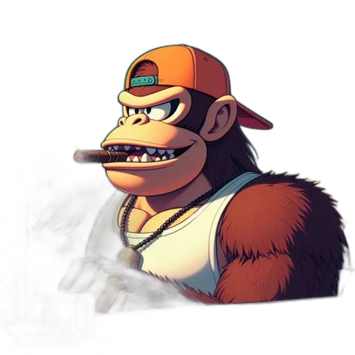 hat, staff, creature, animal transparent PNG cut-out