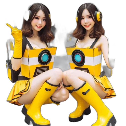 robot, 3d render, concept art, pixel art transparent PNG cut-out