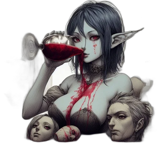 fantasy art, concept art, pixel art, watercolor transparent PNG cut-out