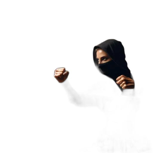 mask, face, weapon, jacket transparent PNG cut-out