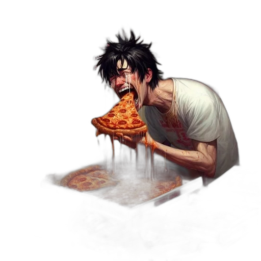 food, pixel art, concept art, comic book art transparent PNG cut-out
