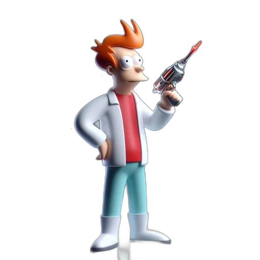staff, weapon, jacket, 3d render transparent PNG cut-out