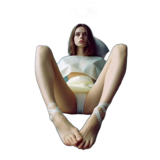 dress, robot, shoes, face transparent PNG cut-out
