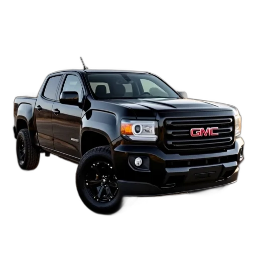 black, 2018, gmc, canyon transparent PNG cut-out