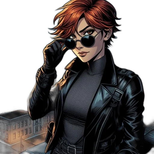jacket, comic book art, concept art, cartoon transparent PNG cut-out