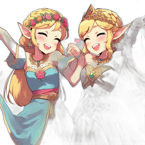 crown, dress, concept art, pixel art transparent PNG cut-out