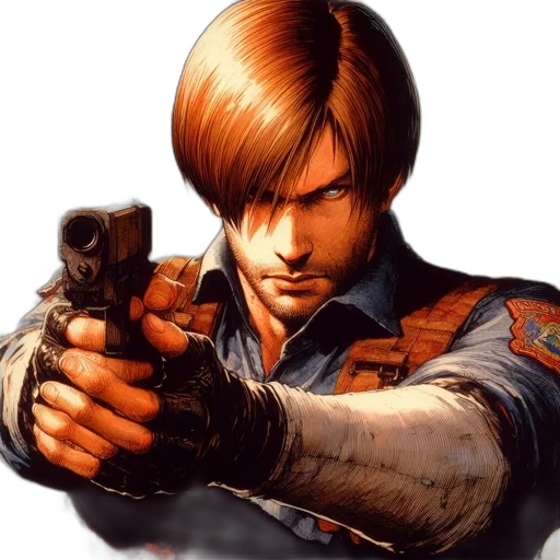 weapon, jacket, photorealistic, concept art transparent PNG cut-out