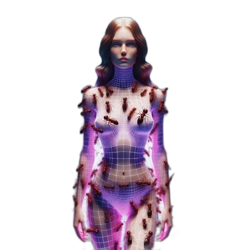 dress, robot, jacket, creature transparent PNG cut-out