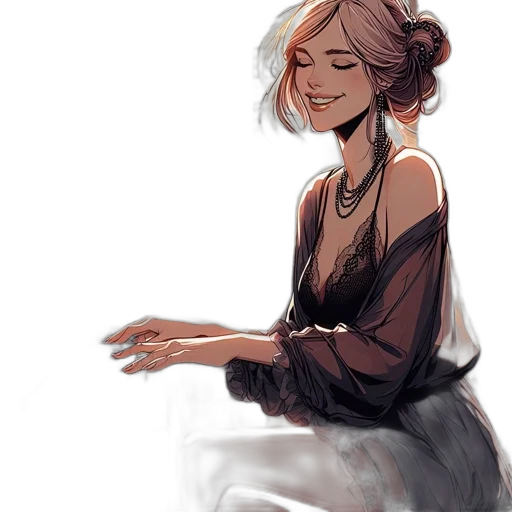 dress, face, crown, staff transparent PNG cut-out
