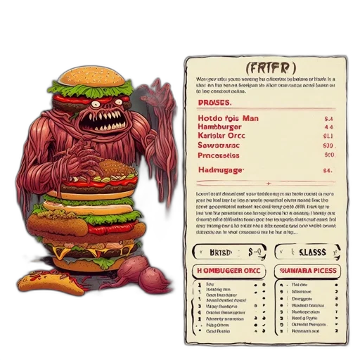 food, creature, concept art, pixel art transparent PNG cut-out