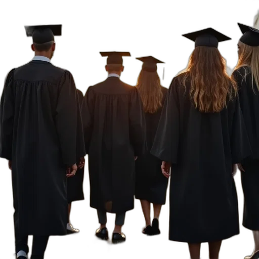 graduate, group transparent PNG cut-out