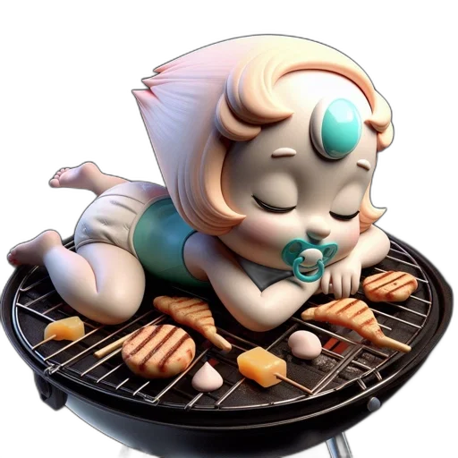 food, 3d render, concept art, photorealistic transparent PNG cut-out