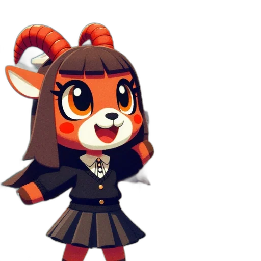 staff, animal, creature, 3d render transparent PNG cut-out