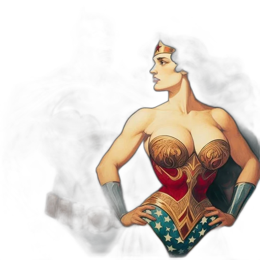 dress, comic book art, concept art, fantasy art transparent PNG cut-out