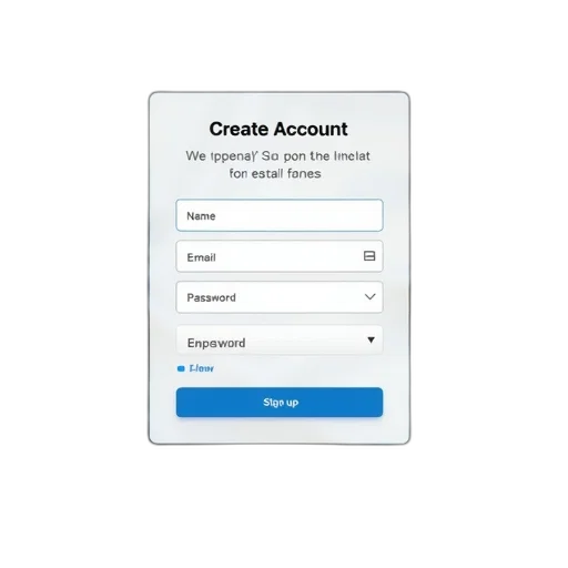 digital, screen, displaying, sign-up transparent PNG cut-out