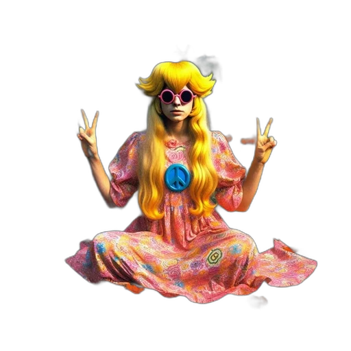 dress, mask, concept art, vaporwave transparent PNG cut-out