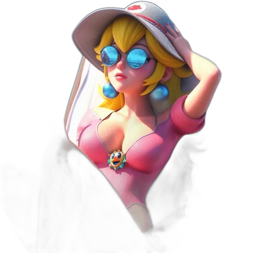 hat, dress, staff, face transparent PNG cut-out