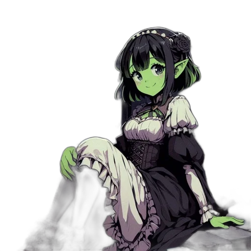 dress, staff, mask, creature transparent PNG cut-out