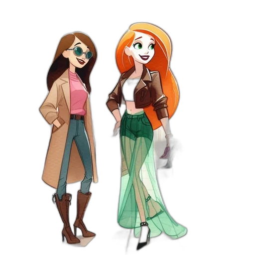 jacket, cartoon, concept art, 3d render transparent PNG cut-out